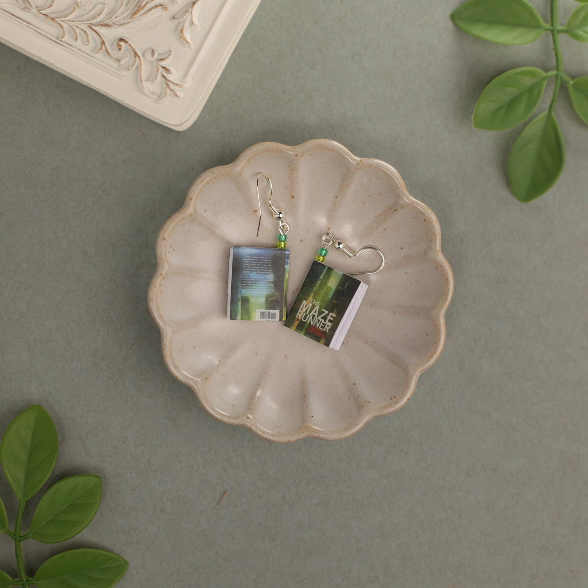 Titled Dangle Earrings - James Dashner - The Maze Runner