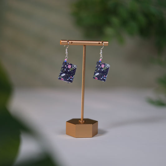 Floral Dangle Earrings - Moonlit Garden