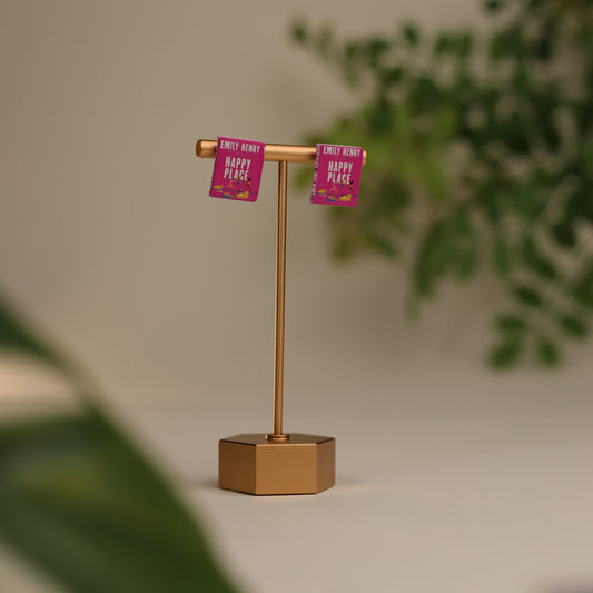 Titled Stud Earrings - Emily Henry - Happy Place