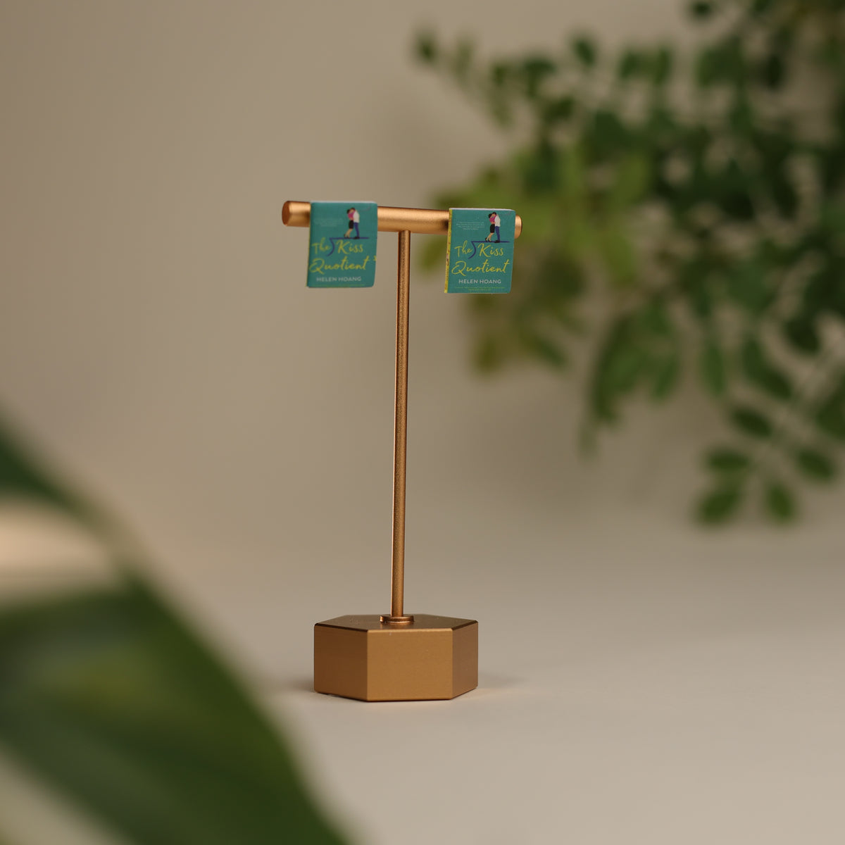 Titled Stud Earrings - Helen Hoang - The Kiss Quotient