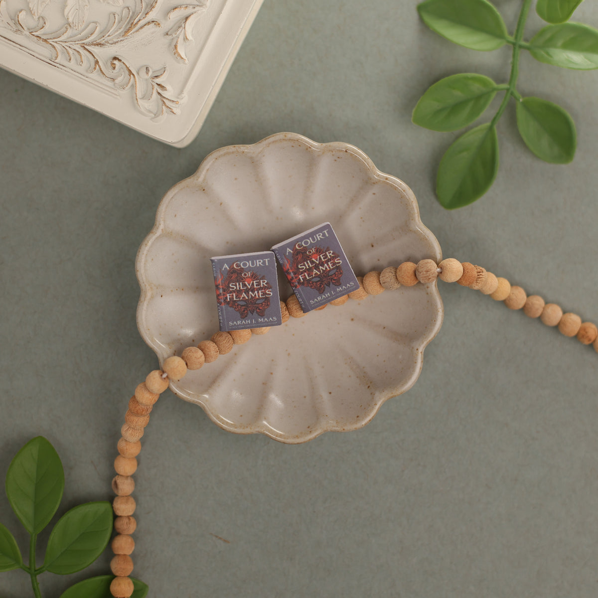 Titled Stud Earrings - Sarah Maas - A Court of Silver Flames