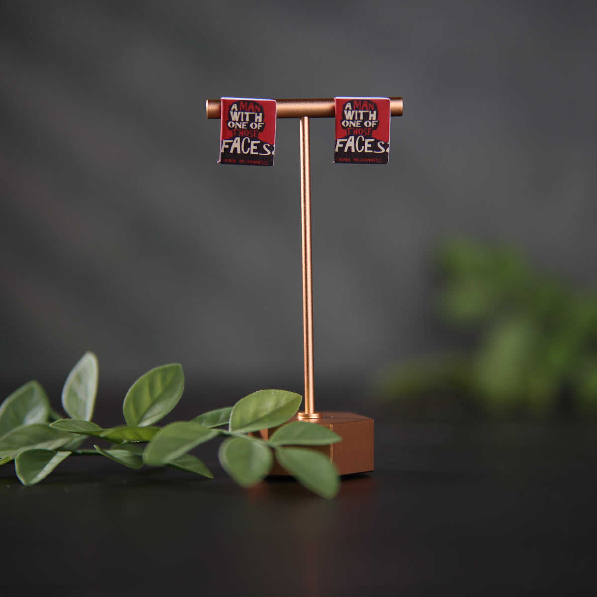 Titled Stud Earrings - Caimh McDonnell - A Man with One of Those Faces