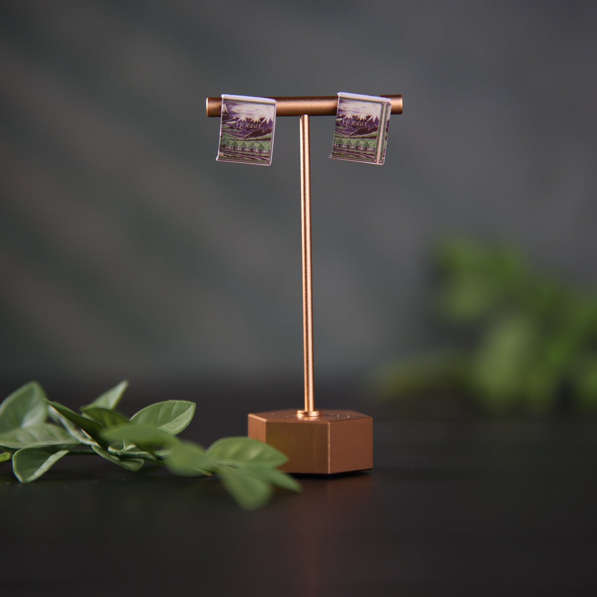 Titled Stud Earrings - J.R.R. Tolkien - Hobbit