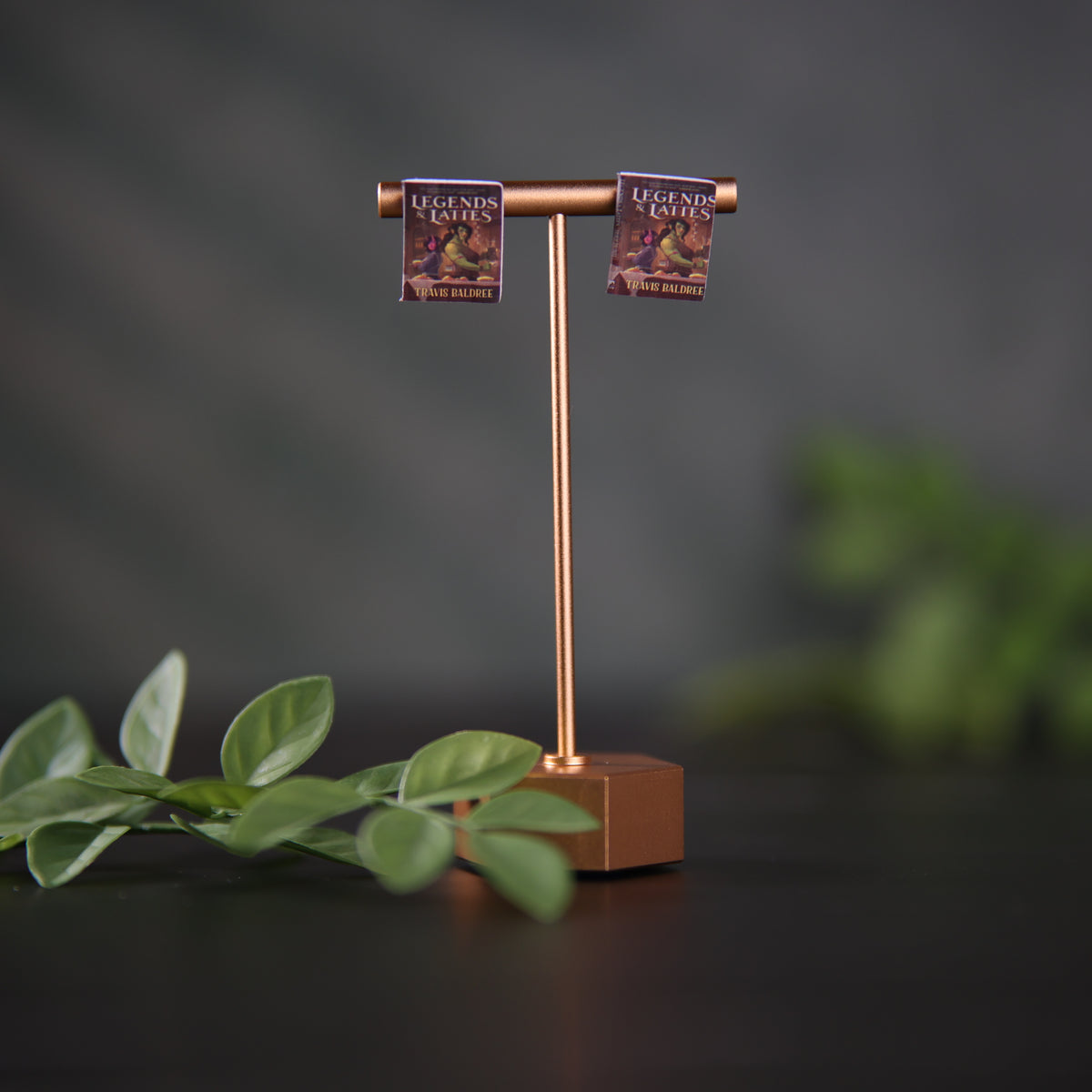 Titled Stud Earrings - Travis Baldree - Legends and Lattes